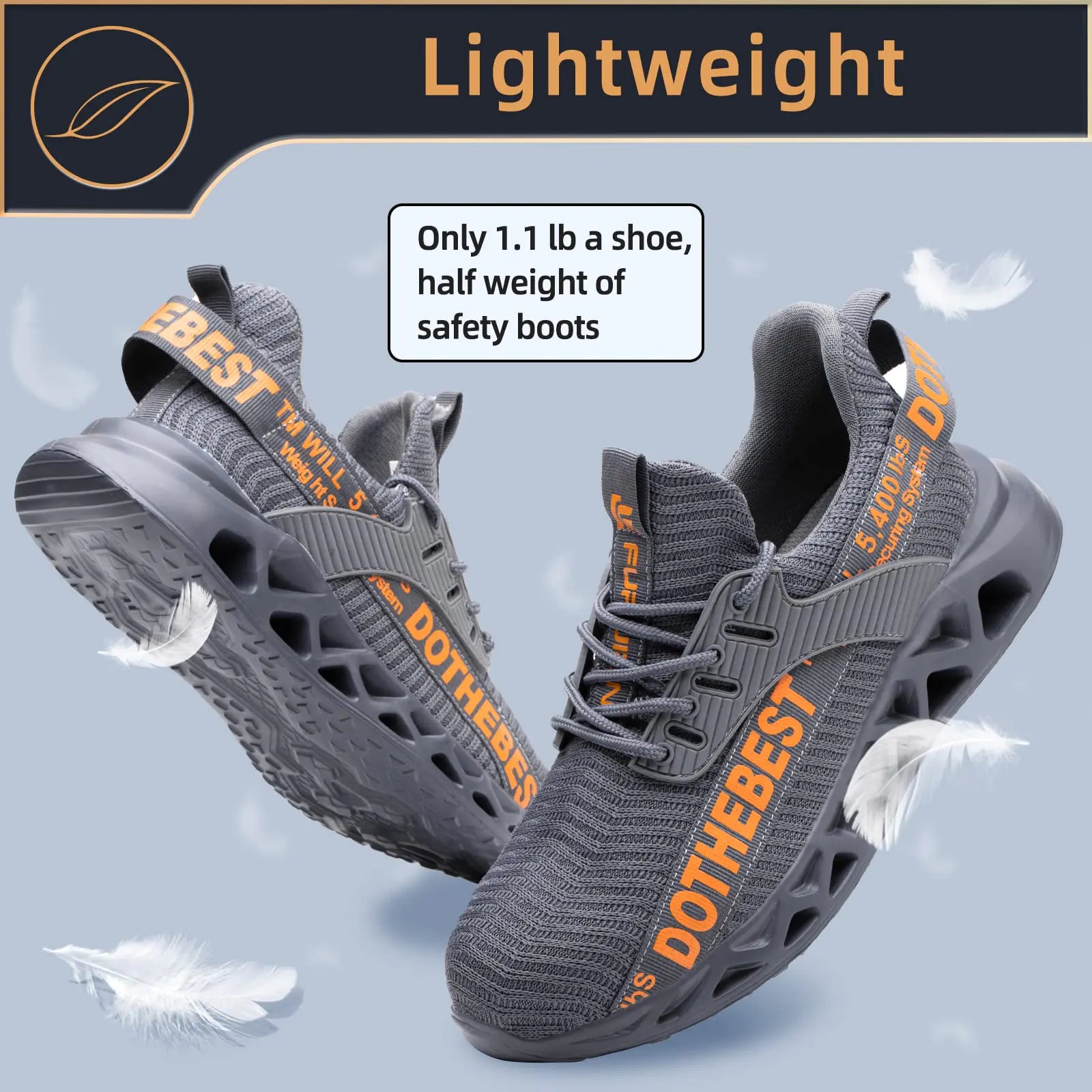 Furuian Steel Toe Sneakers – Lightweight Indestructible Safety Shoes for Men & Women - Vivareflex Online