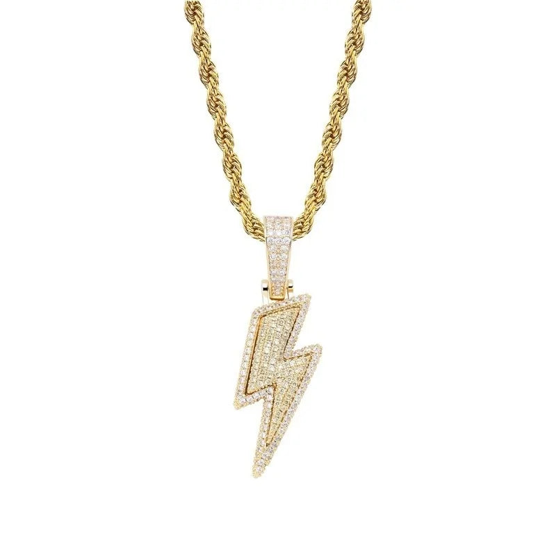 2020 Lightning Zircon Pendant Necklace for Men Vivareflex Online