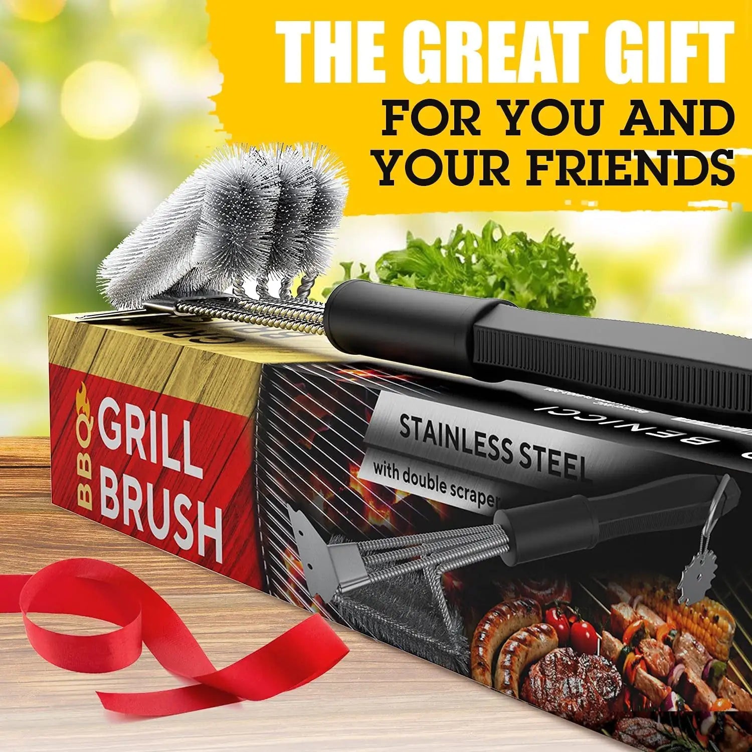 Ultimate Grill Master Brush & Scraper - Safe for All Grates Vivareflex Online