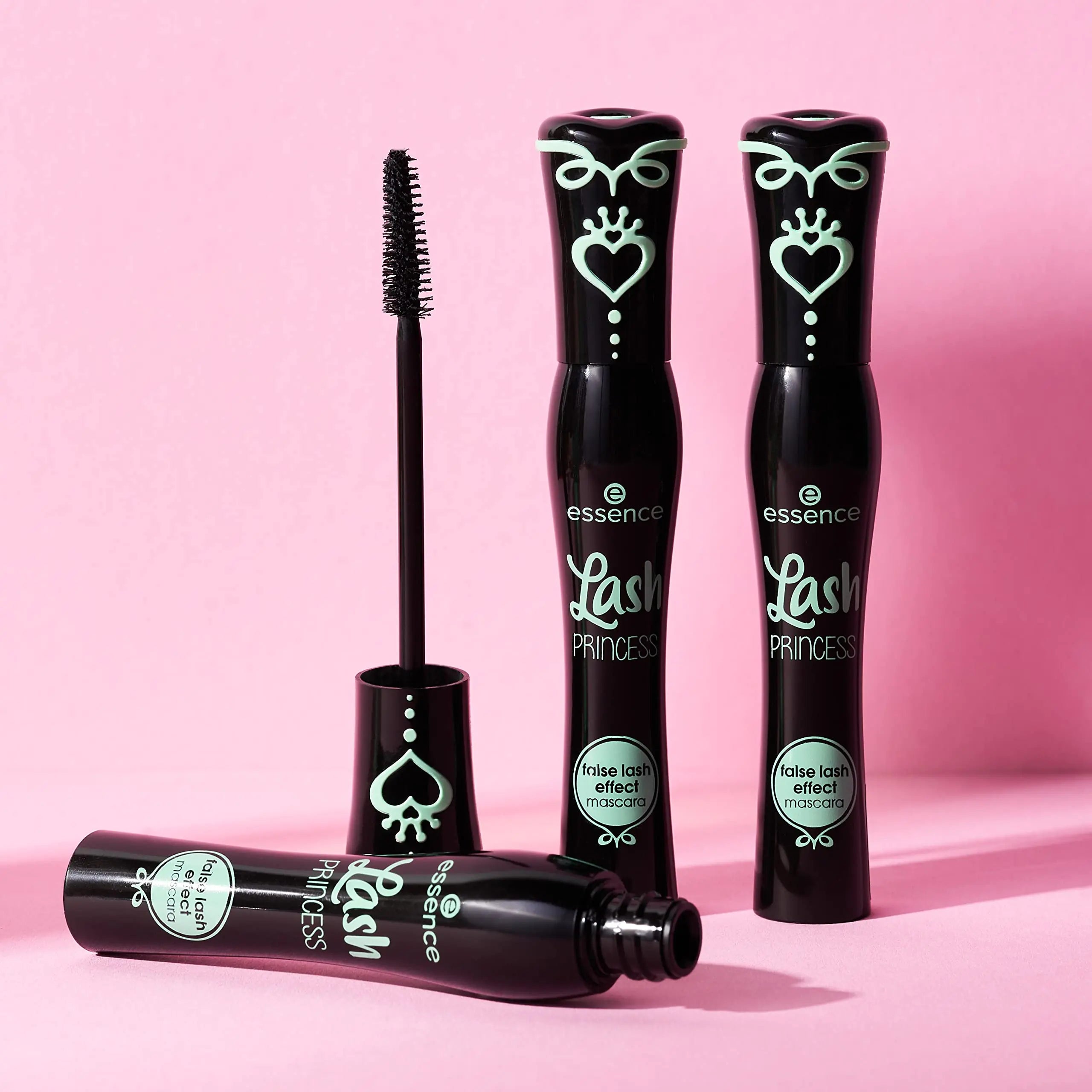 Essence | Máscara de pestañas postizas Lash Princess (paquete de 3) | Volumen y longitud a prueba de manchas | Sin crueldad animal y sin parabenos 0,4 fl oz (paquete de 3) Negro 