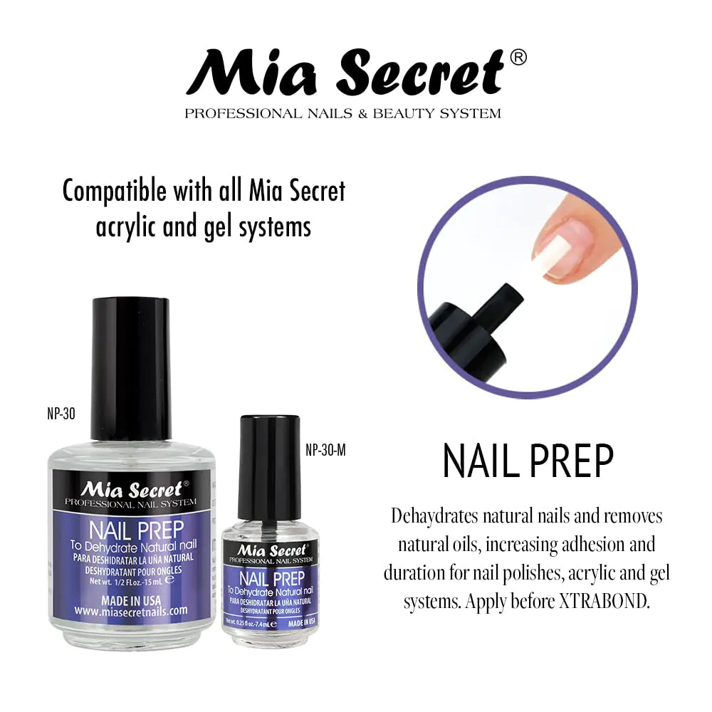 Mia Secret Professional Nail Prep pH Balance Dehydrator & XtraBond Acid-Free Primer 0.5 oz + - Vivareflex Online