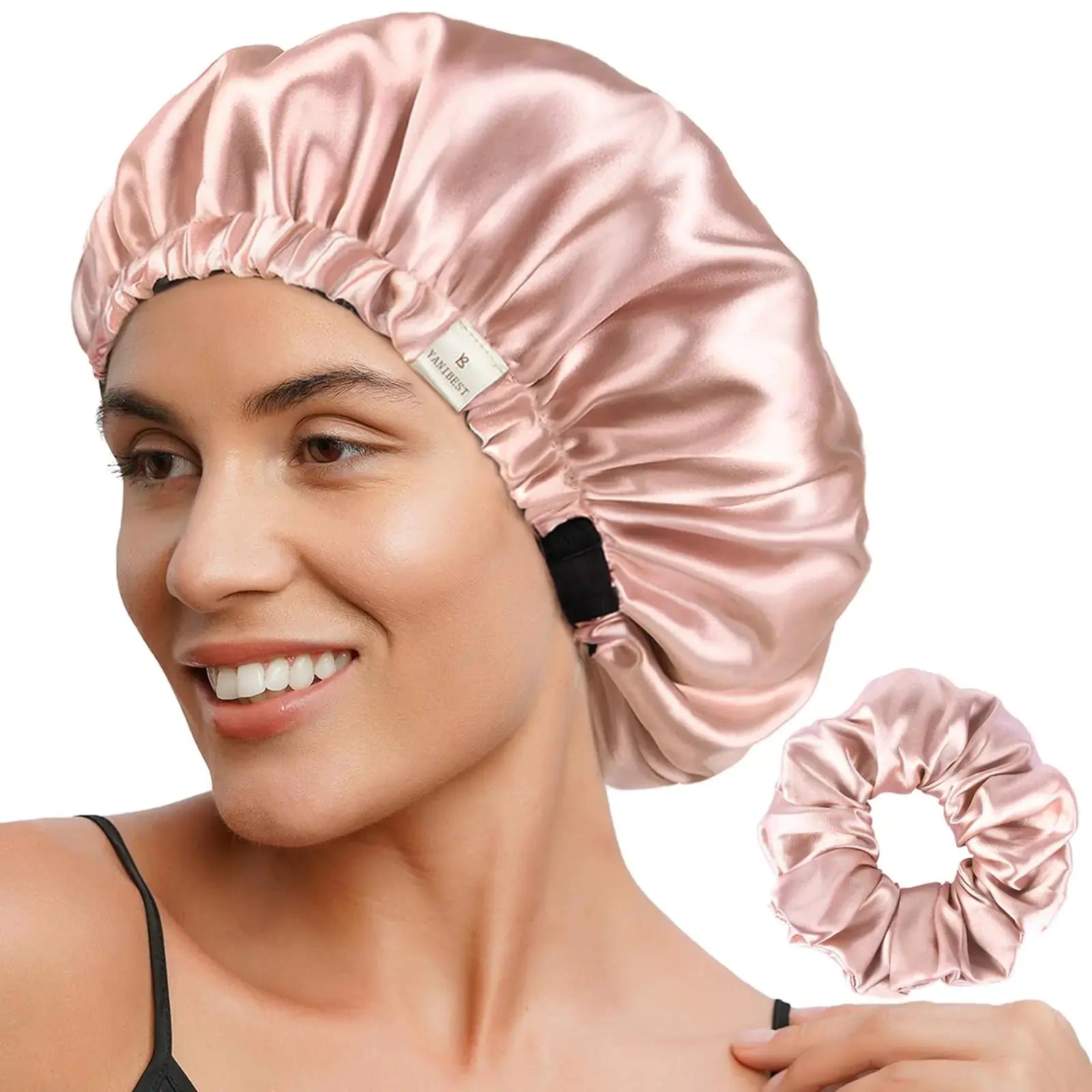 YANIBEST Satin Bonnet Silk Bonnet Adjustable Hair Bonnet for Sleeping Hair Bonnets for Women Curly Natural Hair One Size Brown - Vivareflex Online