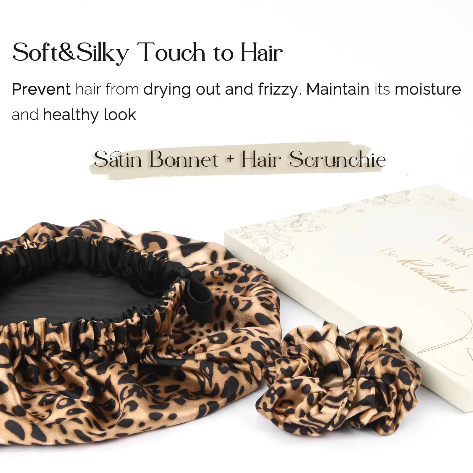 YANIBEST Satin Bonnet Silk Bonnet Adjustable Hair Bonnet for Sleeping Hair Bonnets for Women Curly Natural Hair One Size Brown - Vivareflex Online