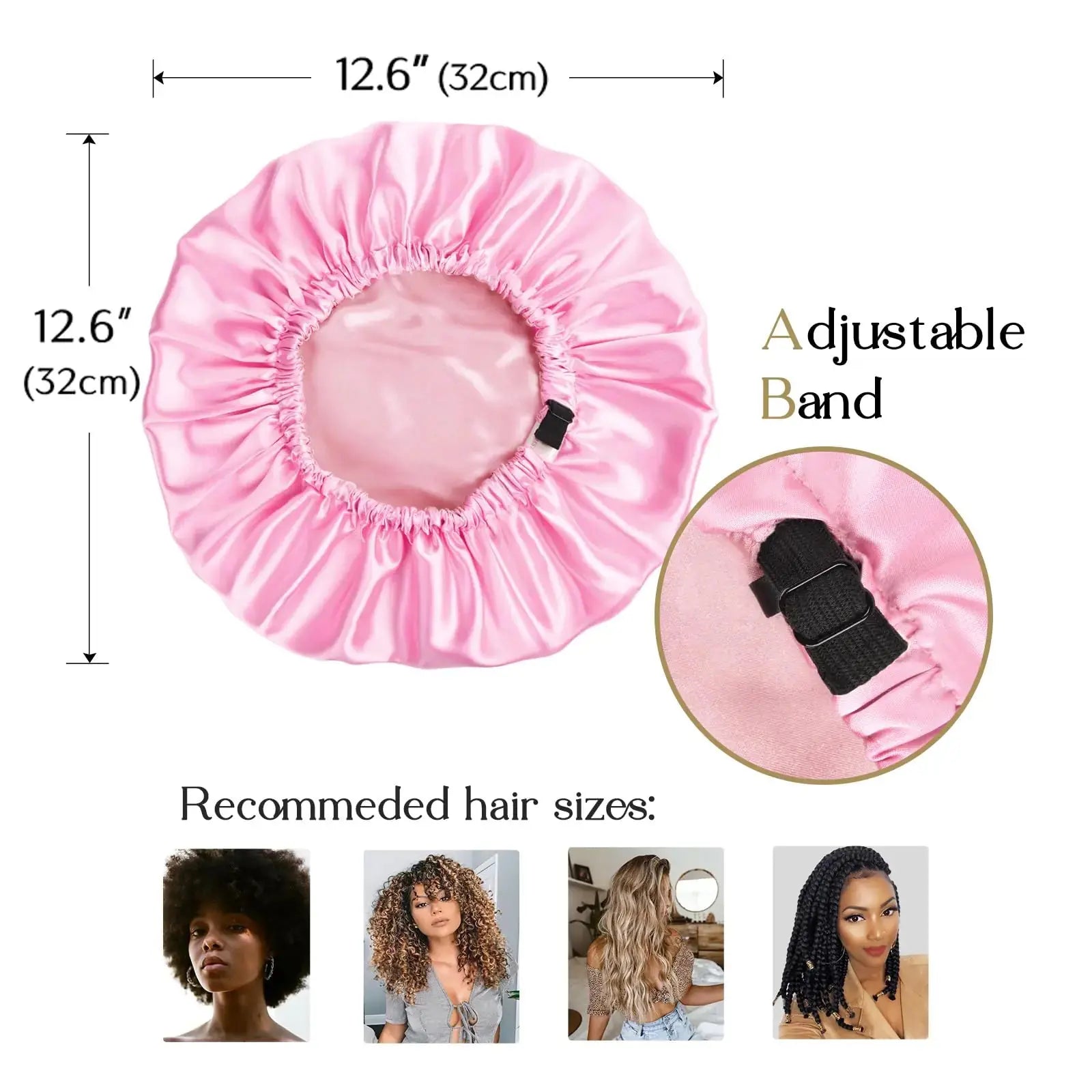 YANIBEST Satin Bonnet Silk Bonnet Adjustable Hair Bonnet for Sleeping Hair Bonnets for Women Curly Natural Hair One Size Brown - Vivareflex Online