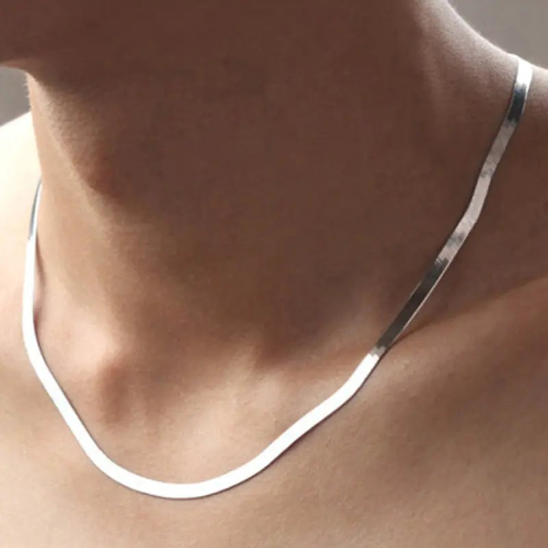 Snake Chain Platinum Plated Men`s Necklaces Vivareflex Online