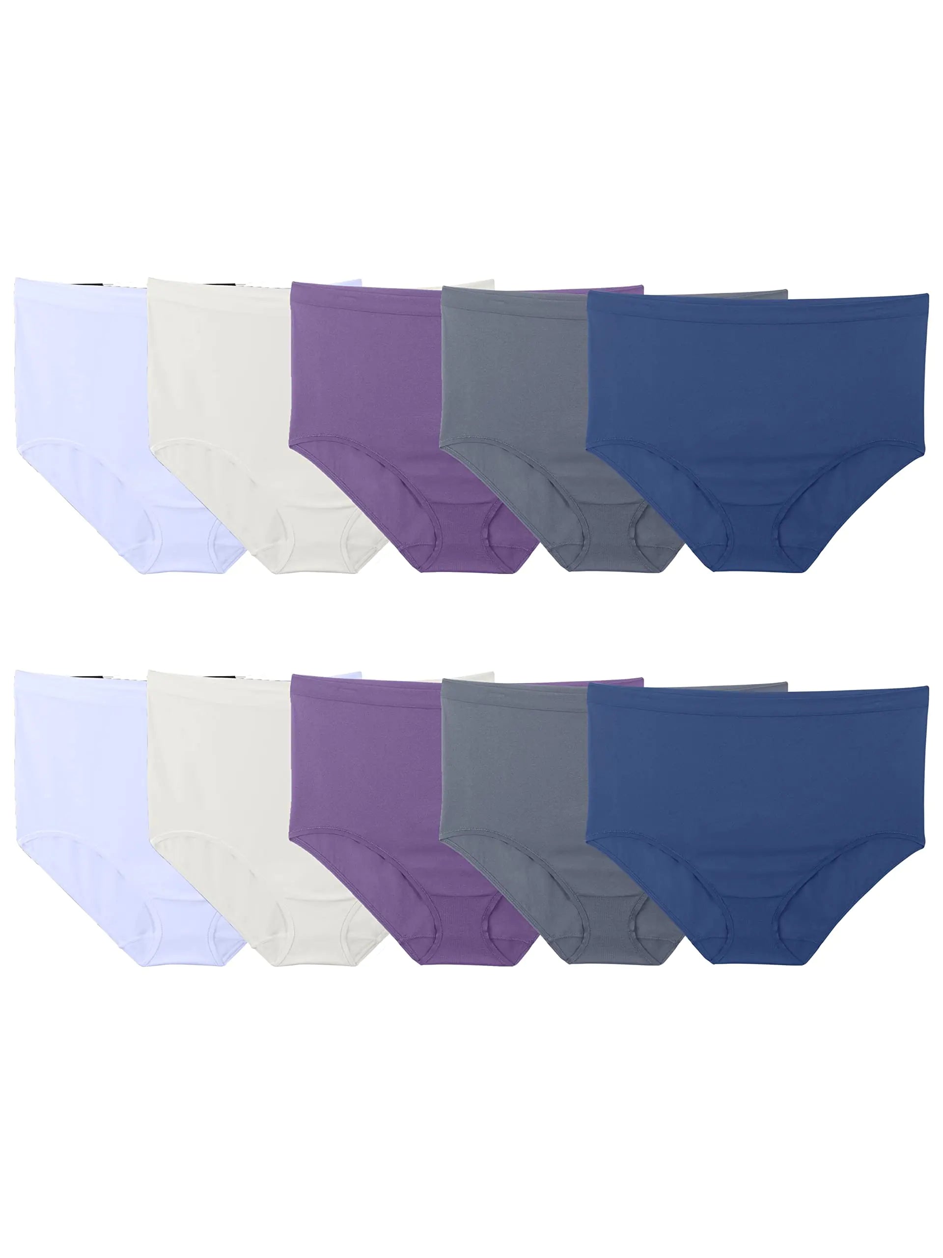 Fruit of the Loom Women's Seamless No Show Underwear – Stretch Fit, No Panty Lines, Plus Size Available (10 Pack) - Vivareflex Online