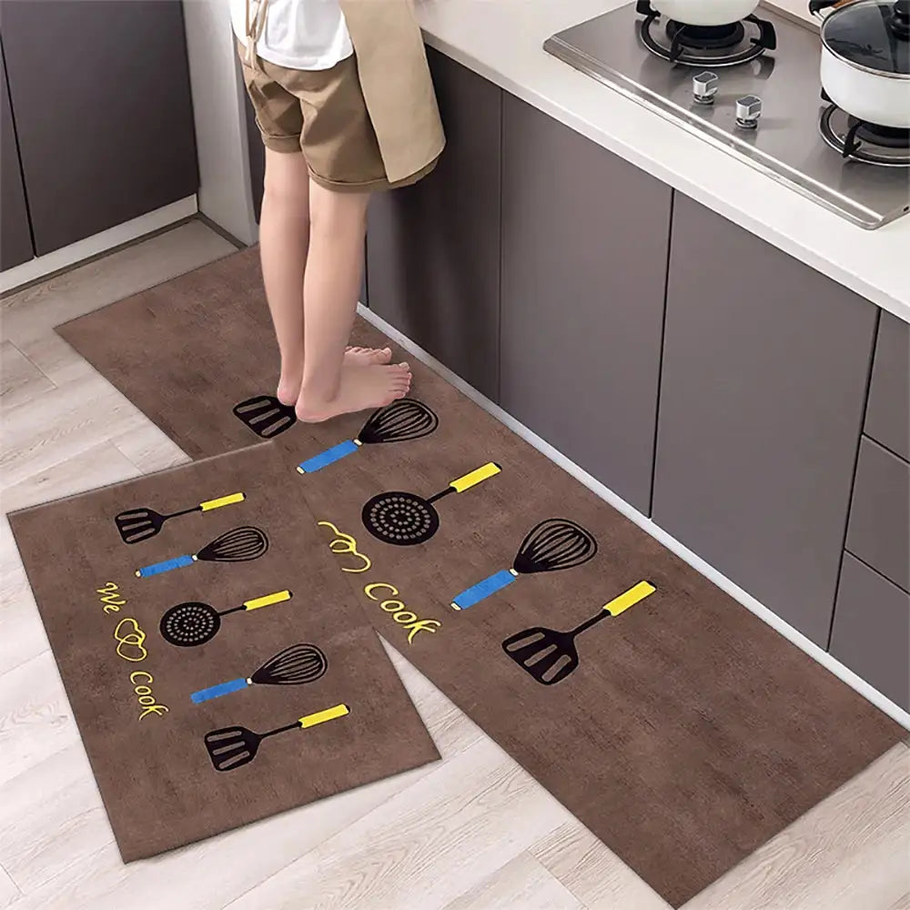 Tapis de cuisine antidérapant moderne