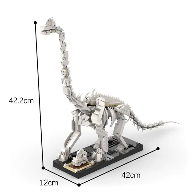 Blocs de construction fossiles de dinosaures du Jurassique, jouet éducatif