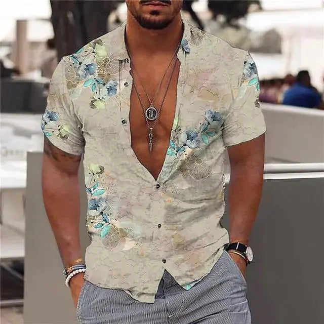 Summer Hawaiian Floral Shirts For Men Vivareflex Online