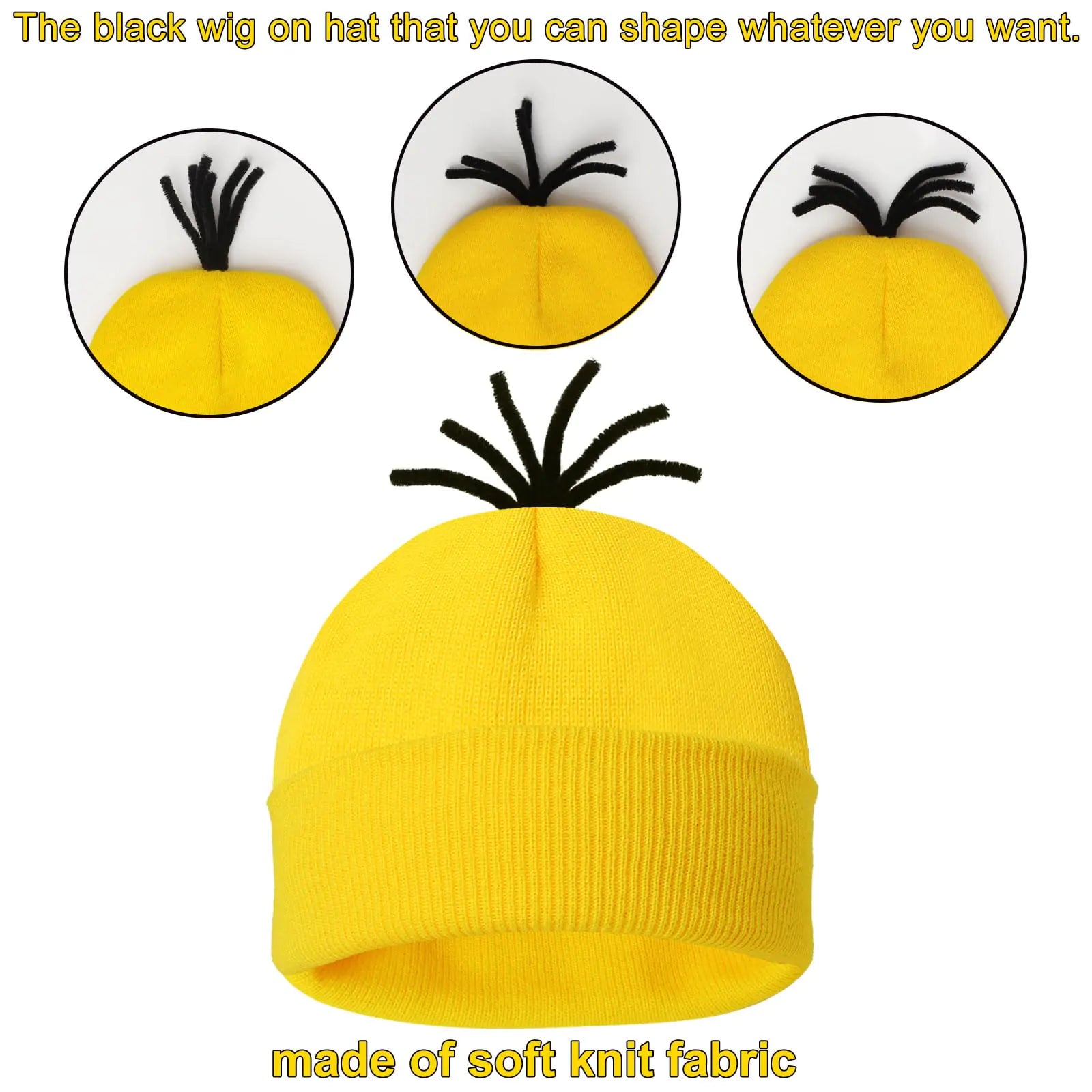 Yellow Beanie hat/Goggles/Gloves/Suspenders_Vivareflex_Online