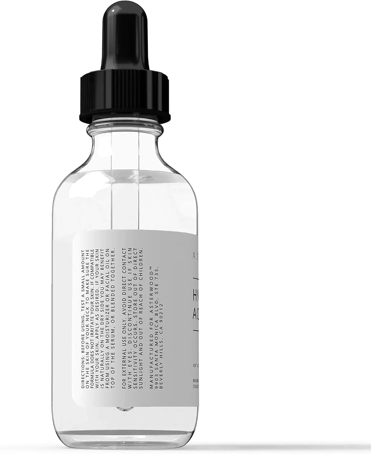 Suero facial con ácido hialurónico puro: hidratante, antienvejecimiento, sin fragancia (29 ml/1 oz)