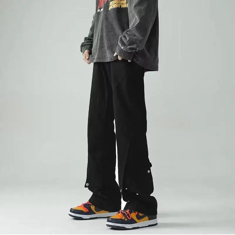 Vintage Harajuku Solid Pants Men Loose Fashion Trousers Vivareflex Online