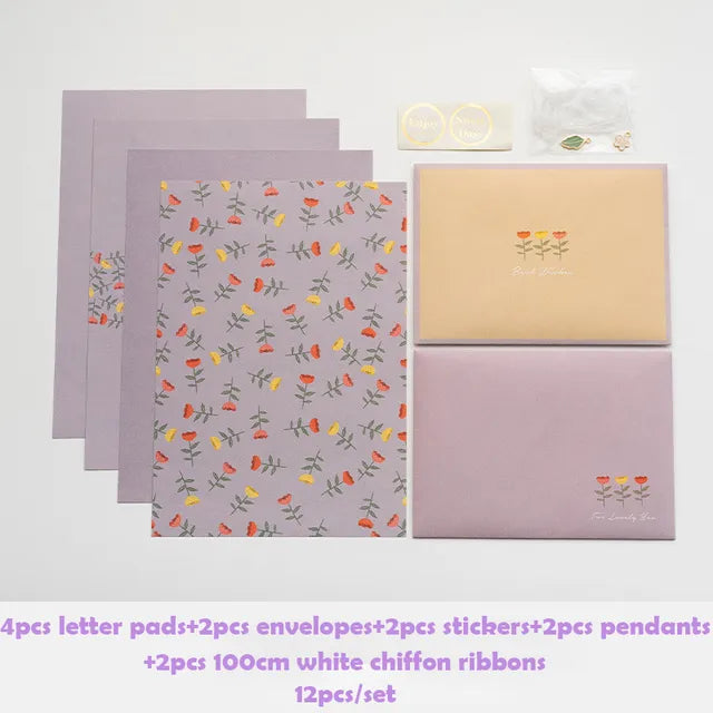 Floral Letter Pad & Envelope Set - Vivareflex Online