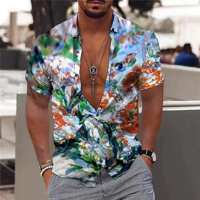 Summer Hawaiian Floral Shirts For Men Vivareflex Online