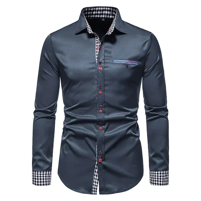 Patchwork Formal Shirts for Men Vivareflex Online