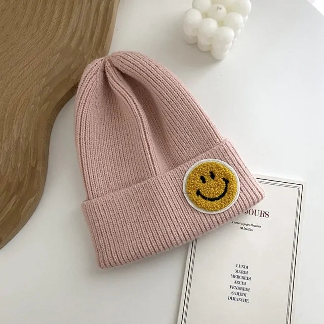 Smiley Face Warm Knitted Hat for Men And Women Vivareflex Online