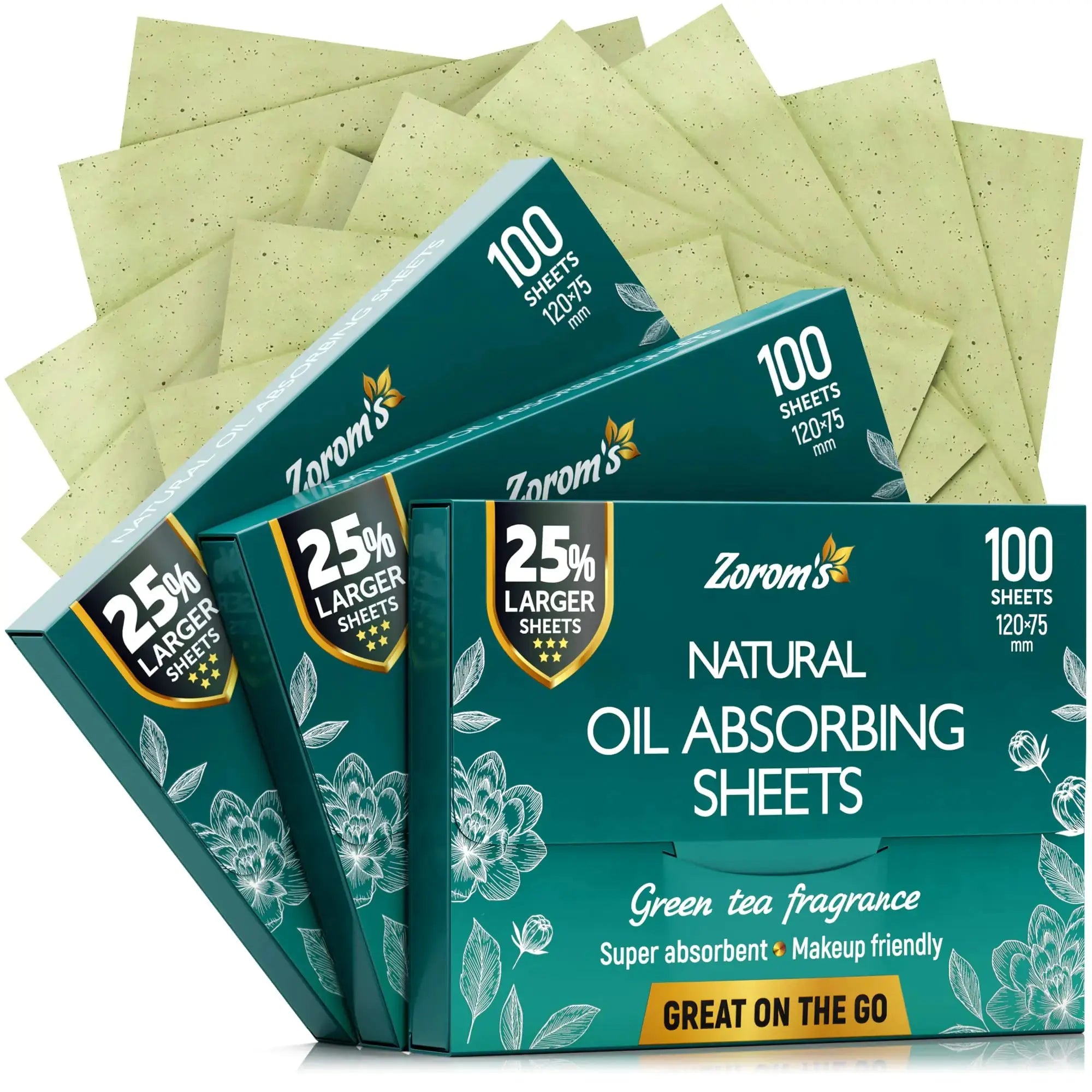 Natural Green Tea Oil Blotting Sheets for Face_Vivareflex_Online