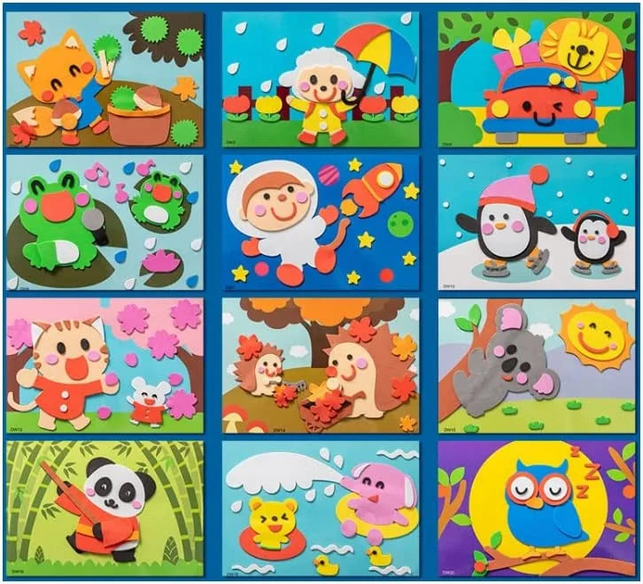 3D Sticker Puzzles (12 Sheets) - Vivareflex Online