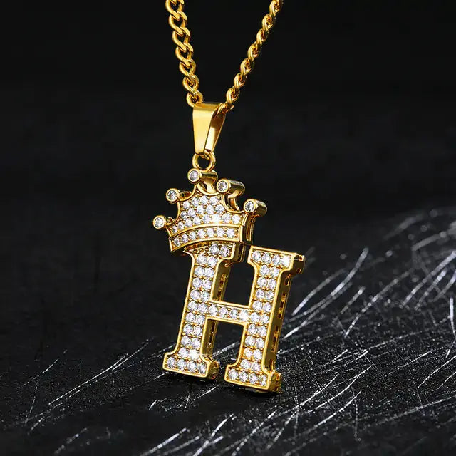 High-Quality Materials Zircon Alphabet Necklace - Pendant_Vivareflex_Online