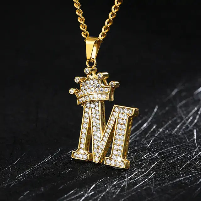 Zircon Alphabet Necklace - Personalized Pendant Casual or Formal_Vivareflex_Online