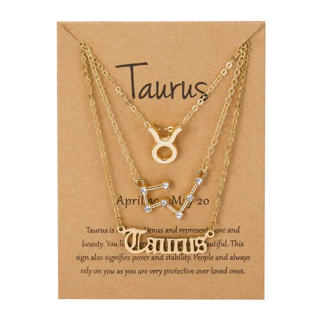 Zodiac Sign Pendant Necklace - Available in 12 Different Zodiac_Vivareflex_Online