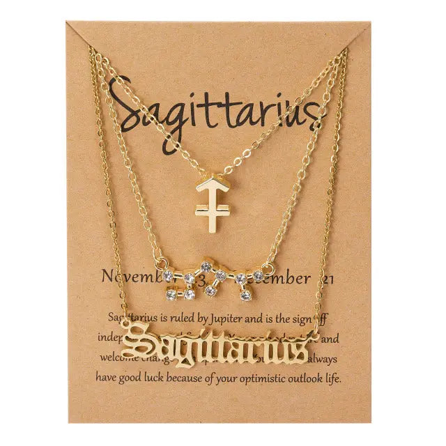 Zodiac Sign Pendant Necklace Available Different Zodiac_Vivareflex_Online