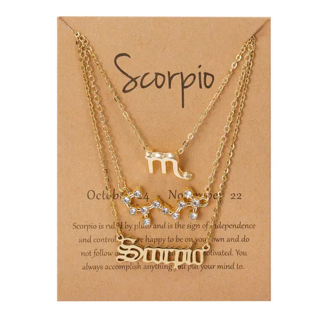 Sign Pendant Necklace Available 12 Different Signs_Vivareflex_Online