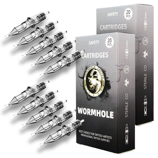 Wormhole Tattoo Cartridge Needles - 50pcs Assorted Tattoo Needle