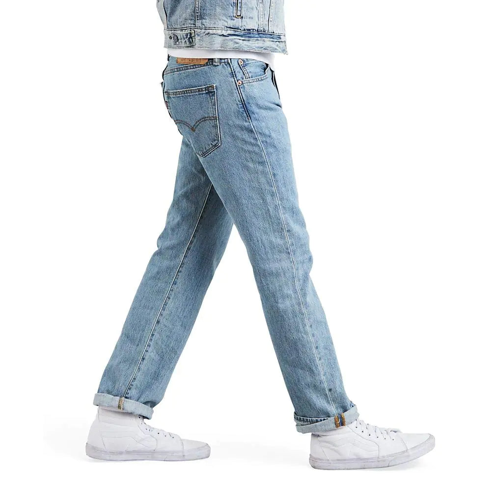 Jeans Levi's 501 Original Fit para hombre (también disponibles en tallas grandes y altas) Estándar 38 W x 36 L Lavado a la piedra claro 