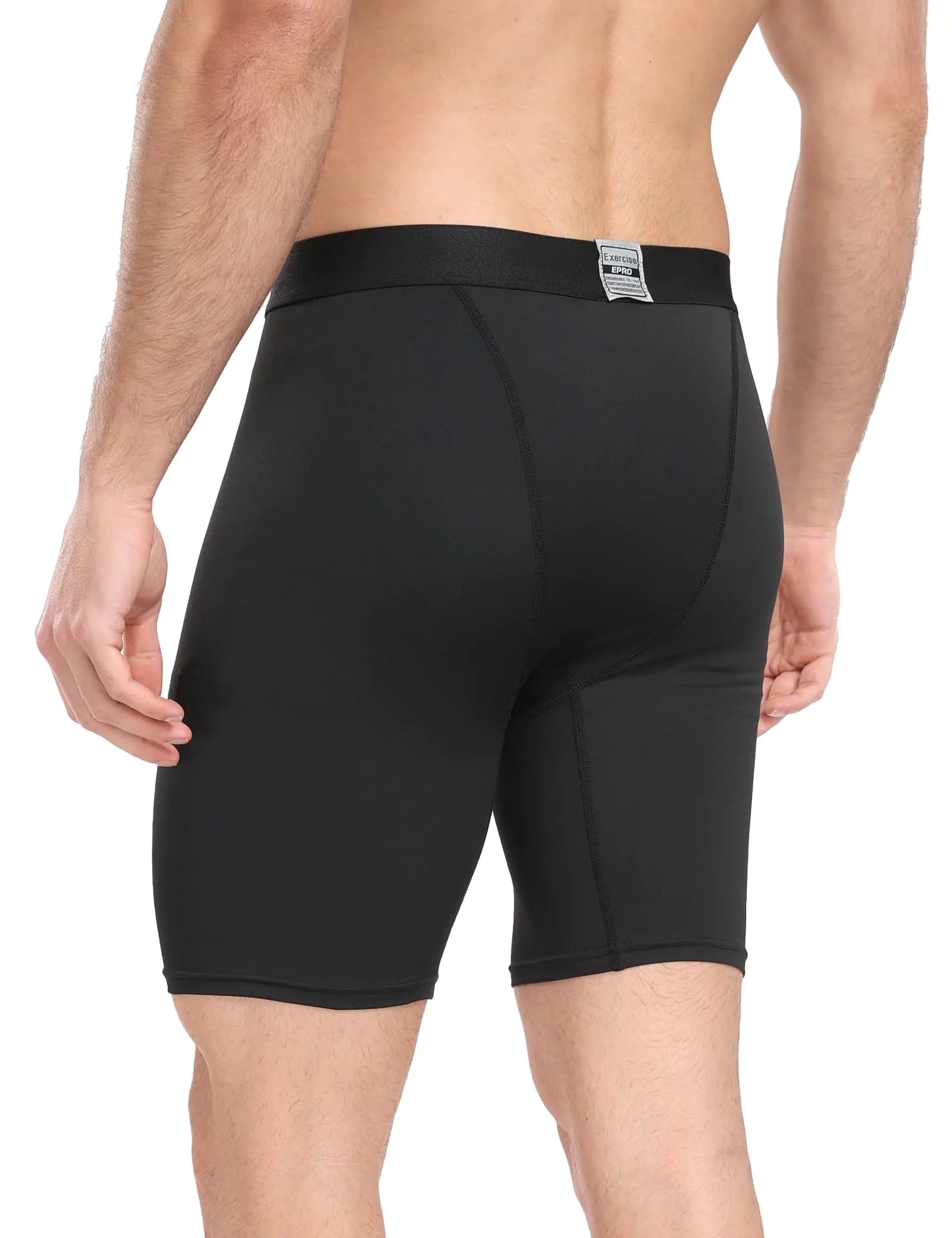 Pantalones cortos de compresión para hombre, ropa interior deportiva de alto rendimiento para entrenamiento, atletismo, correr, pantalones cortos de licra, paquete de 6, color negro, talla pequeña 