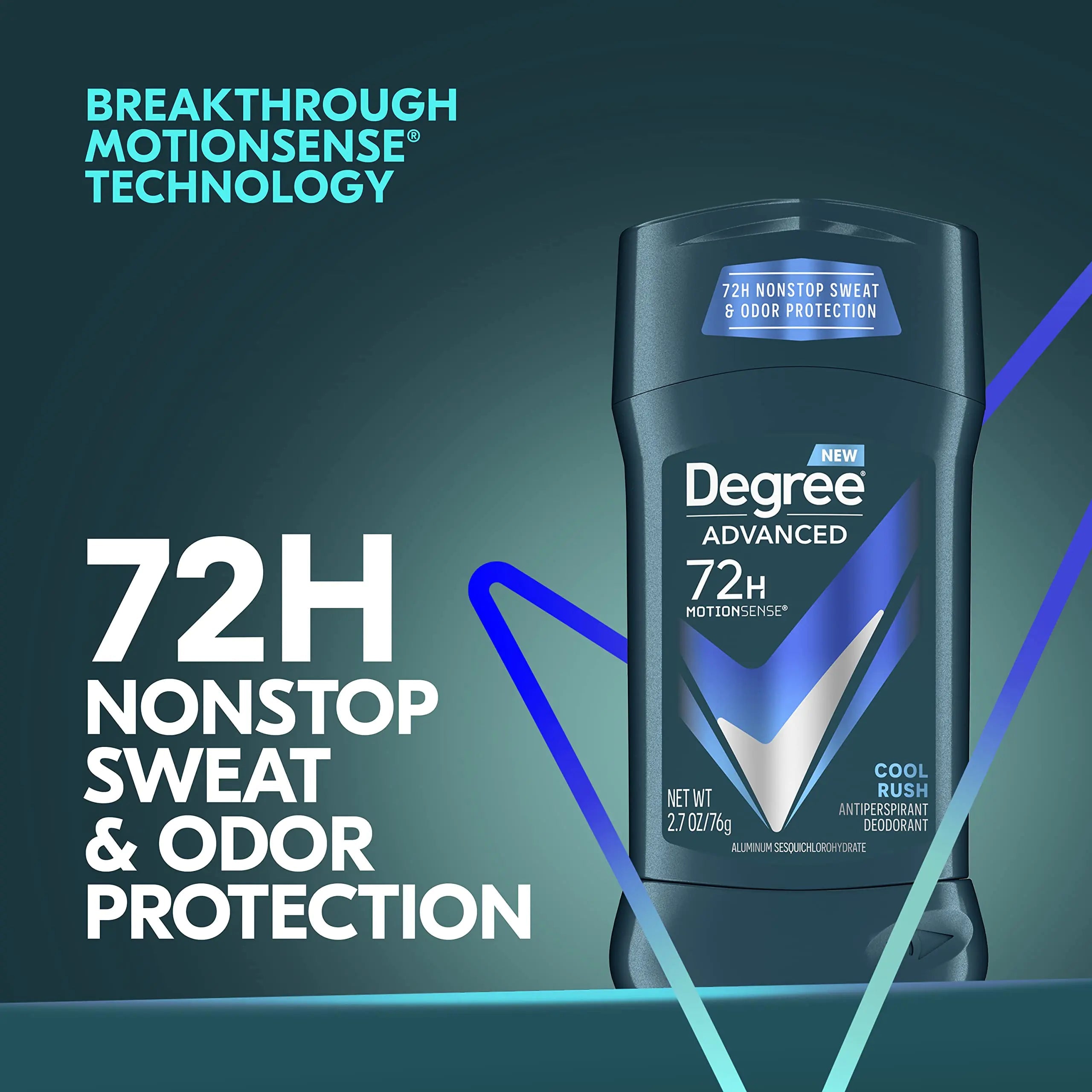 Degree Men Cool Rush Antiperspirant Deodorant - 72-Hour Protection, 4-Pack Vivareflex Online