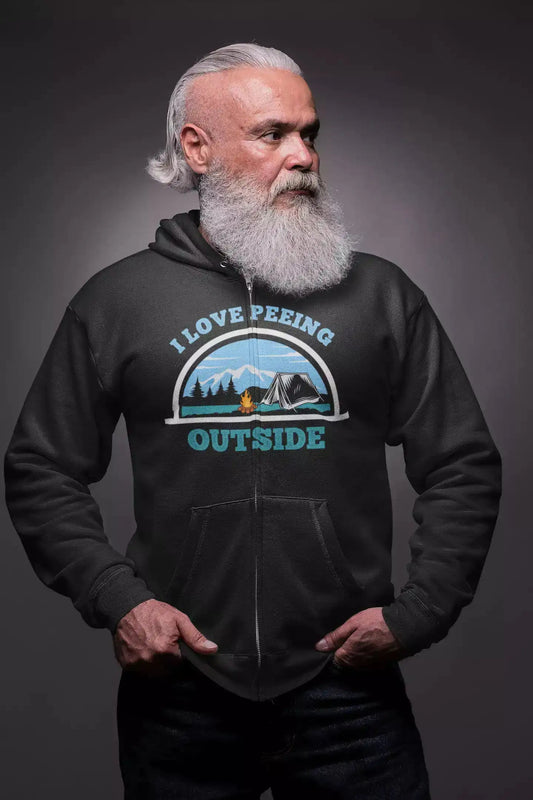 I Love Peeing Outside Zip Hoodie for Men Vivareflex Online