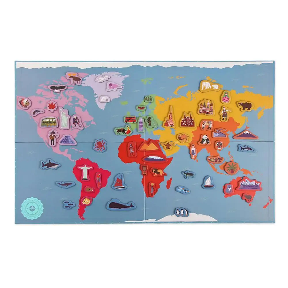 Hello World! Magnetic World Map - Vivareflex Online