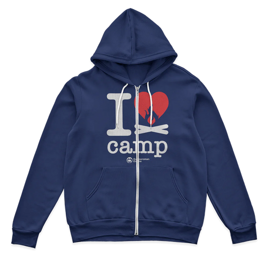 I Love Camp Zip Hoodie for Men Vivareflex Online