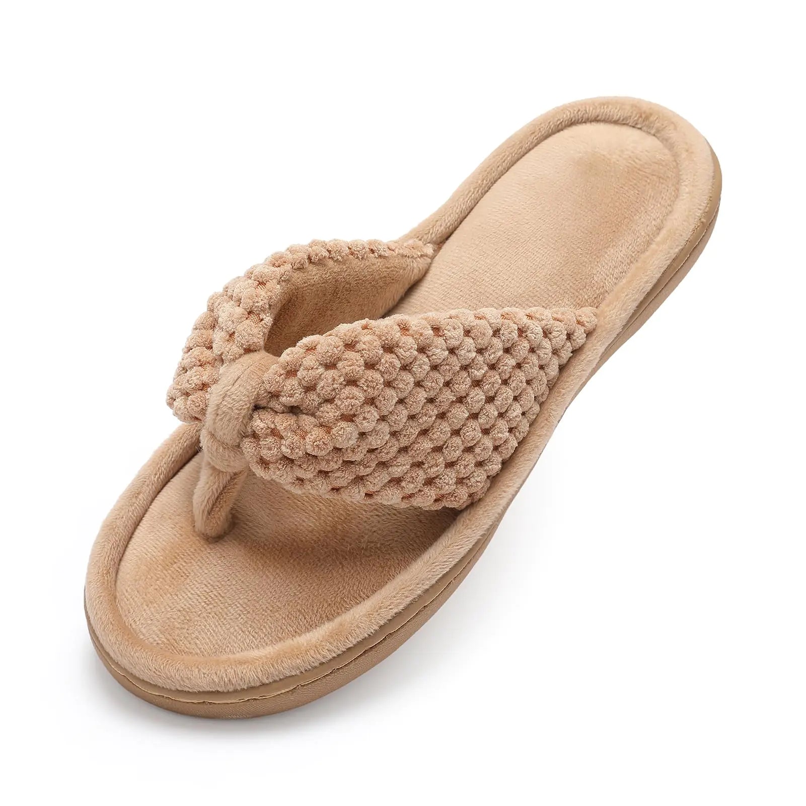 Parlovable Women's Memory Foam Flip Flop Slippers - Breathable & Cozy Open Toe House Shoes with Anti-Skid Rubber Sole - Vivareflex Online