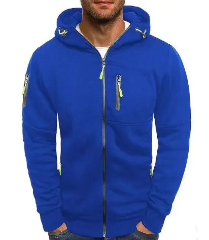 Men's Fleece Color Hoodie Zip Front Hooded Sweatshirt Vivareflex Online