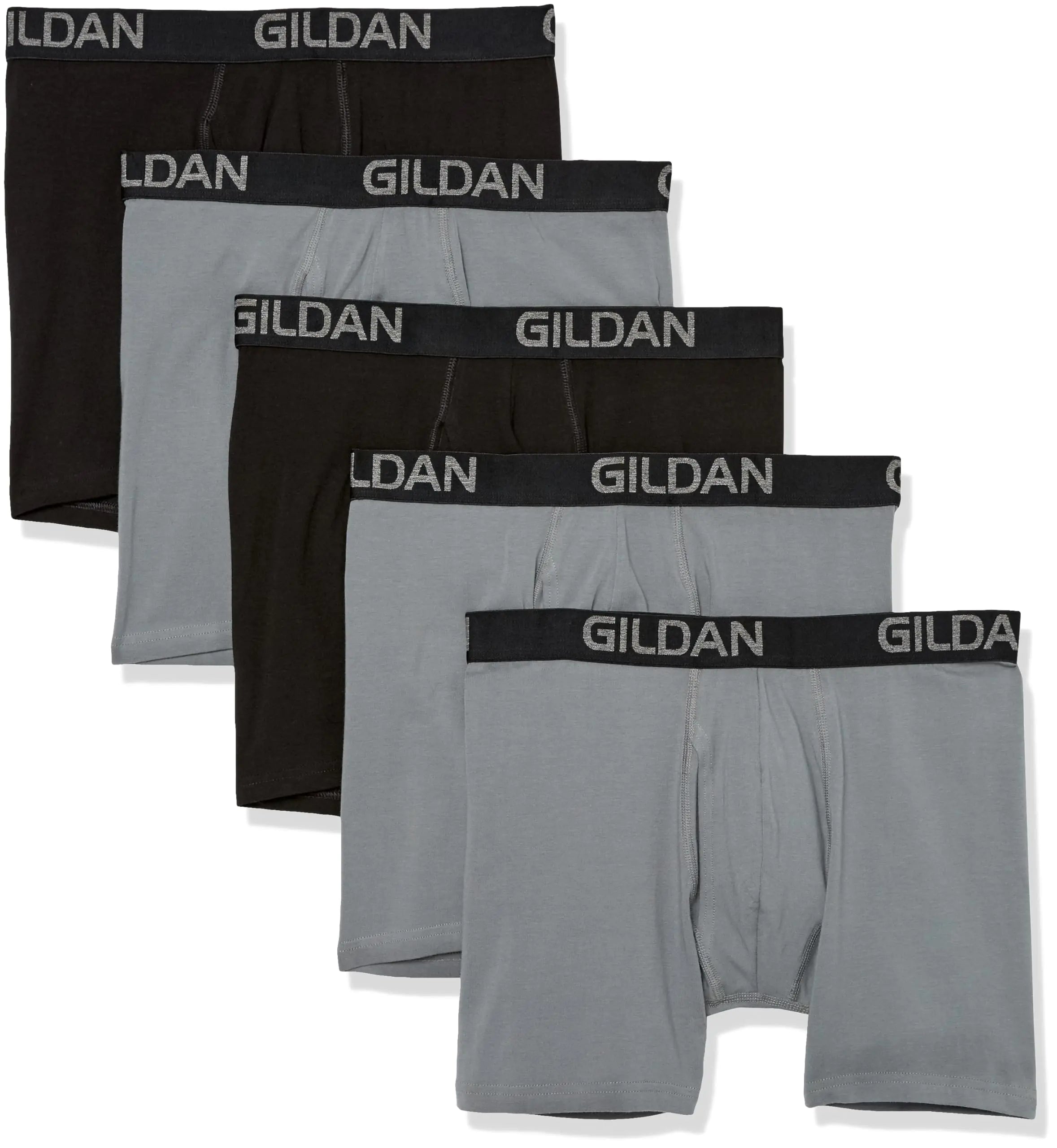 Gildan Men's Underwear Cotton Stretch Boxer Briefs (5-pack) - Vivareflex Online