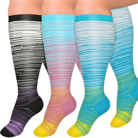 Diu Life 3 Pairs Plus Size Compression Socks for Women and Men - Vivareflex Online