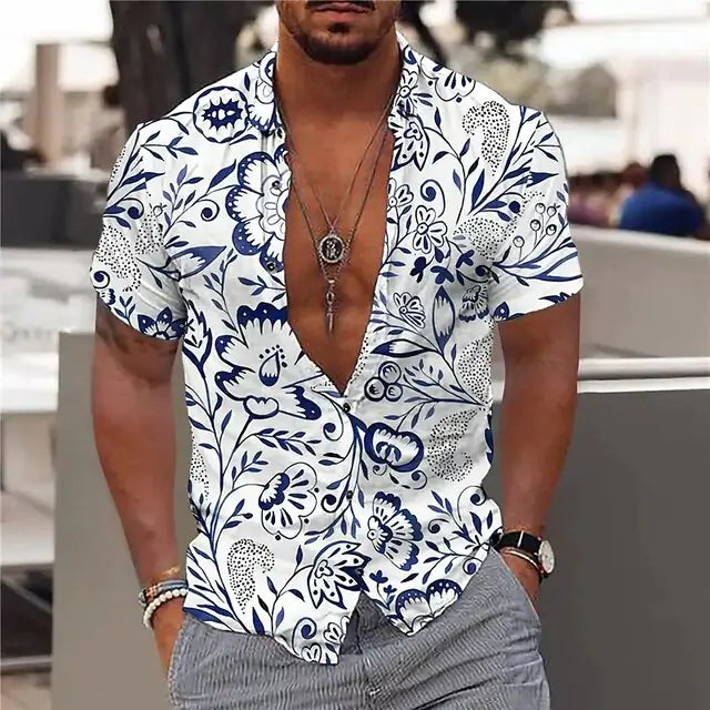 Summer Hawaiian Floral Shirts For Men Vivareflex Online