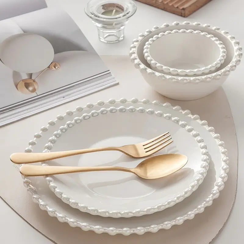 Ceramic Tableware Set Nordic Creative Pearls - Vivareflex Online