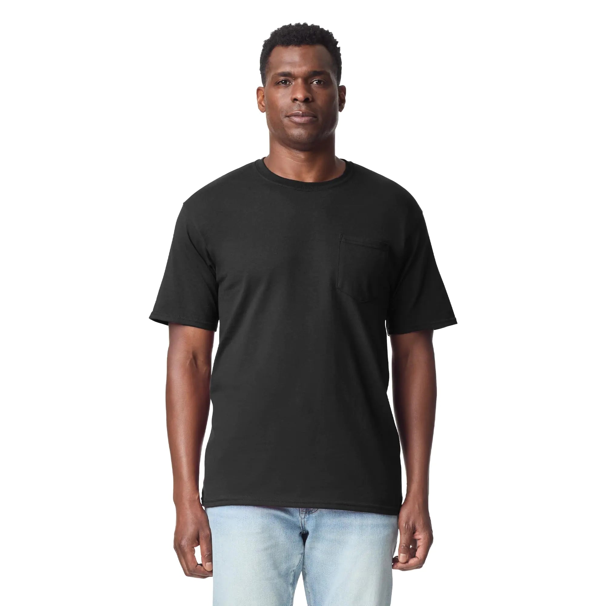 Gildan Adult DryBlend Workwear T-Shirts with Pocket, 2-Pack 3X-Large Black - Vivareflex Online