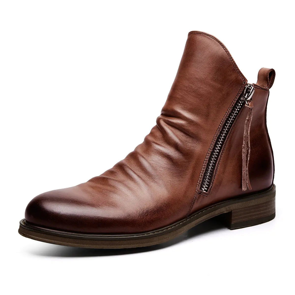 Retro Ankle Non-Slip Leather Boots Men Vivareflex Online