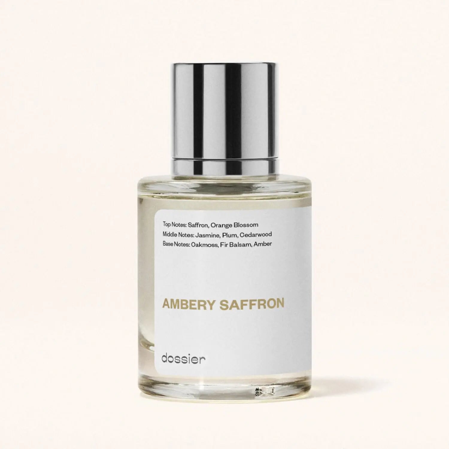 Dossier - Eau de Parfum - Ambery Saffron - Inspirado en B.accarat R.ouge 5.40 de MFK - Perfume de lujo - Puro infundido - Sin parabenos - Vegano - Para mujeres y hombres unisex - Fragancia (100 ml) 3.4 fl oz (paquete de 1) 