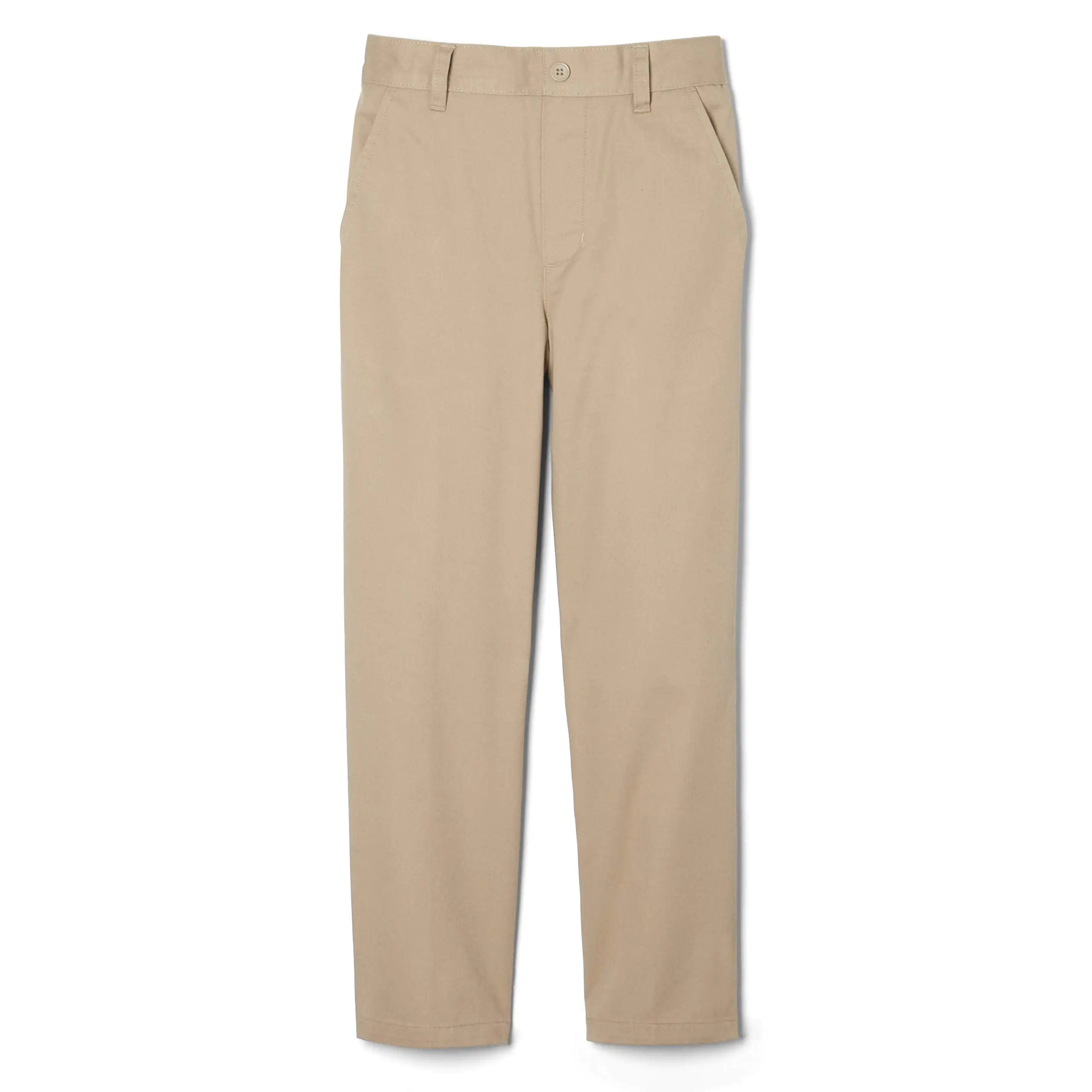 French Toast Boys' Pull-on Relaxed Fit School Uniform Pant (Standard & Husky) 12 Husky Khaki