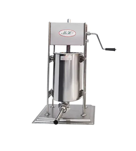 Stainless Steel Manual Sausage Stuffer - 10L/15L Capacity