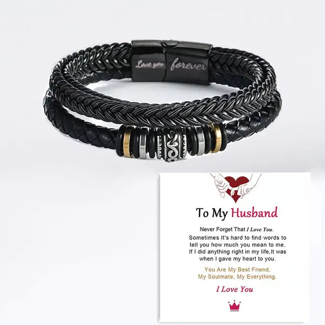 Braided Leather Bracelets for Men Vivareflex Online