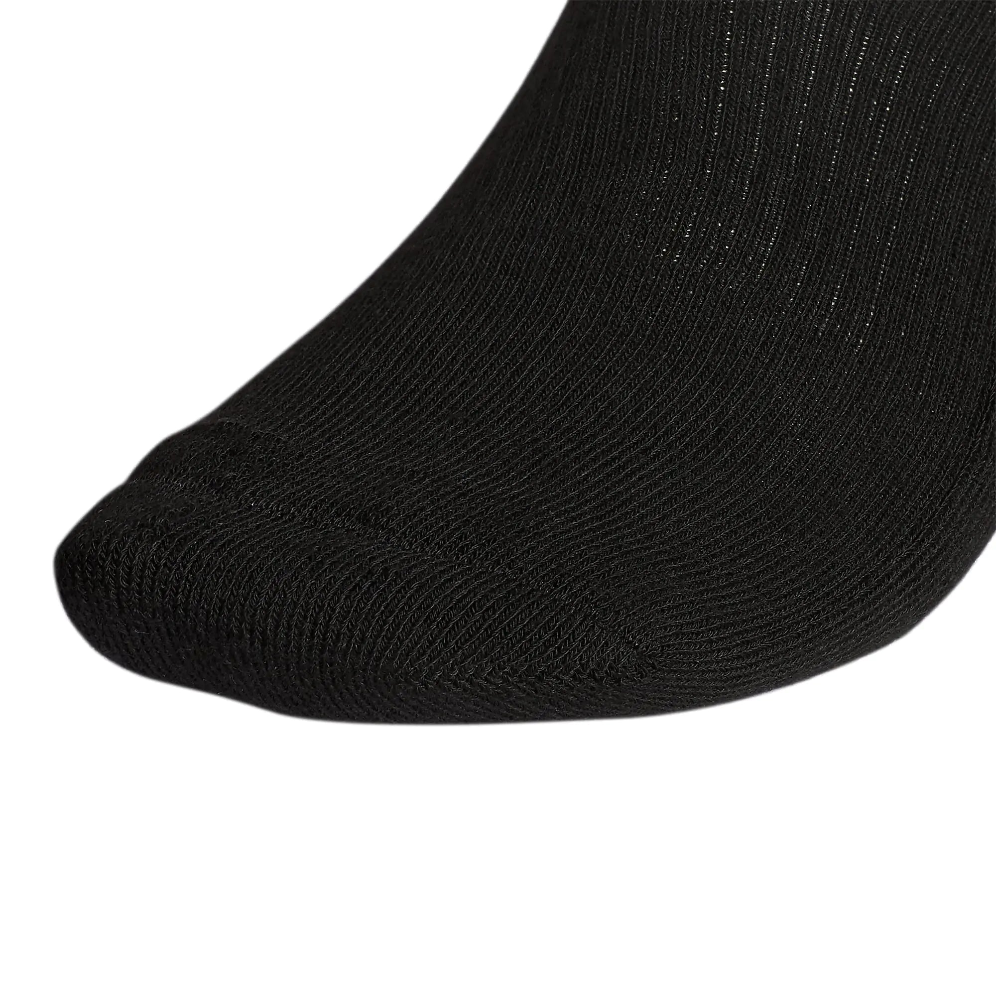 adidas Men's Athletic Cushioned Quarter Socks (with Arch Compression for a Secure Fit (6-Pair) Large Black/Aluminum 2