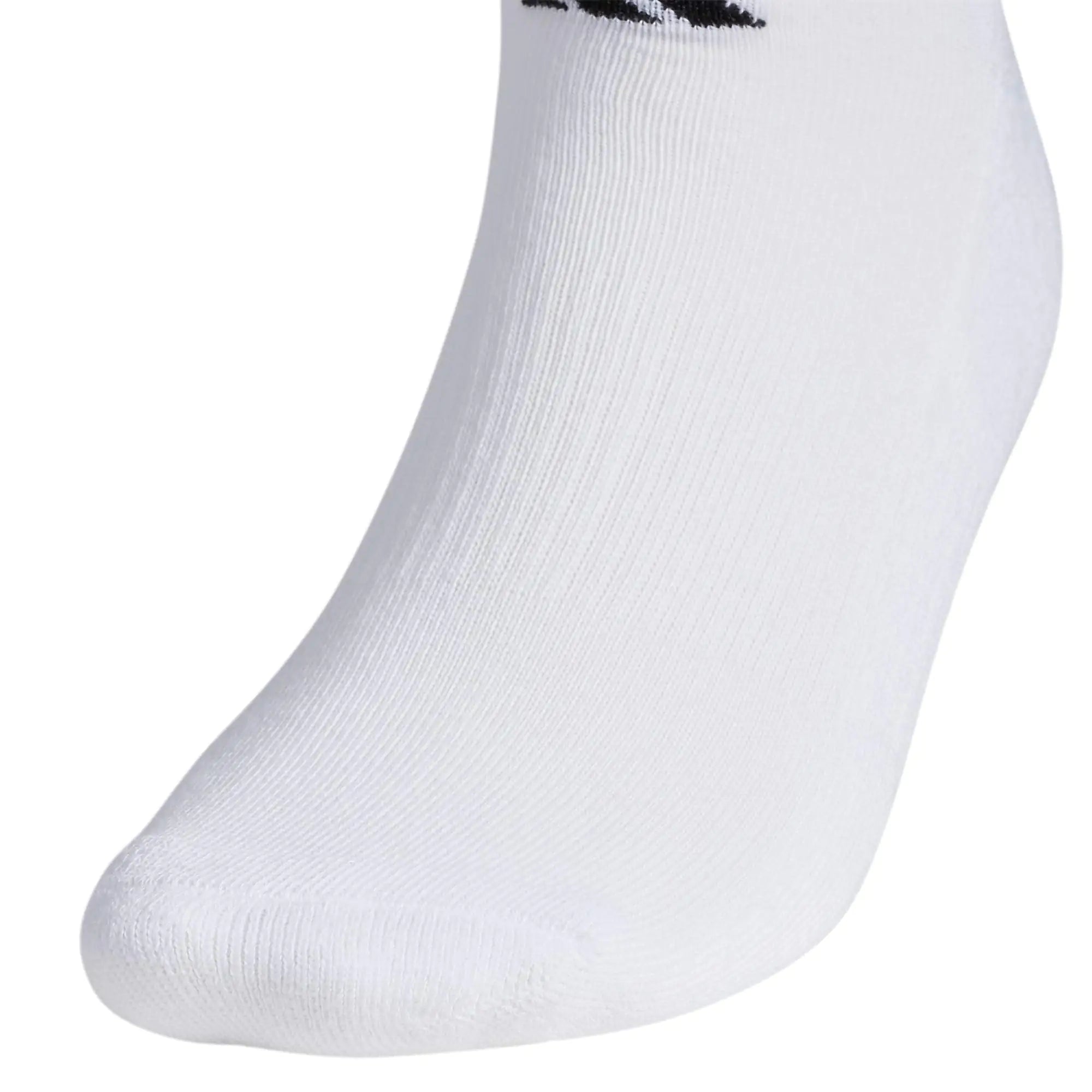 adidas Women's Athletic Cushioned No Show Socks (6-Pair) Low Profile Look with Arch Compression for a Secure Fit Medium White/Black/White