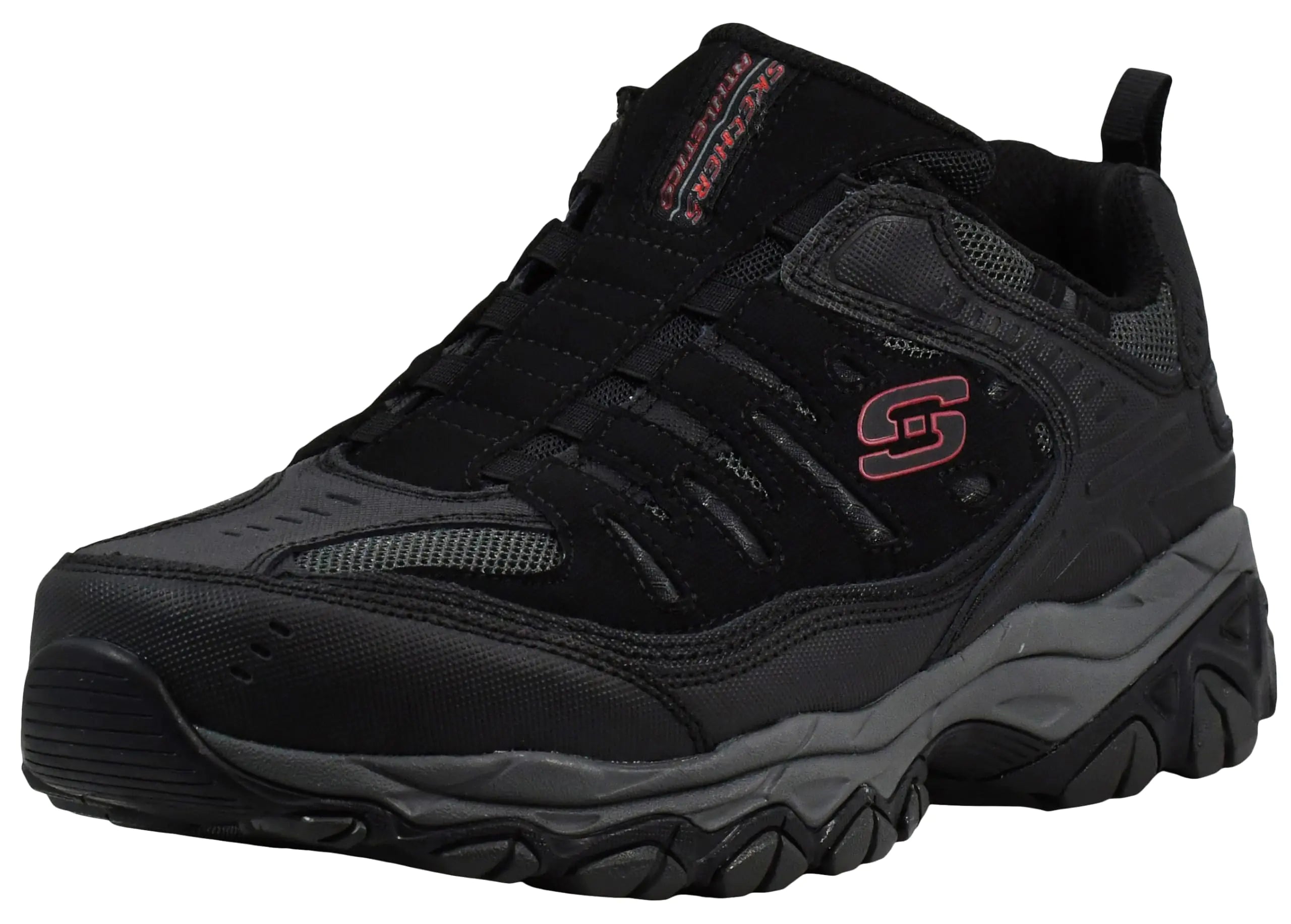 Skechers Afterburn M fit Wonted 9 X-Wide para hombre, negro/carbón 