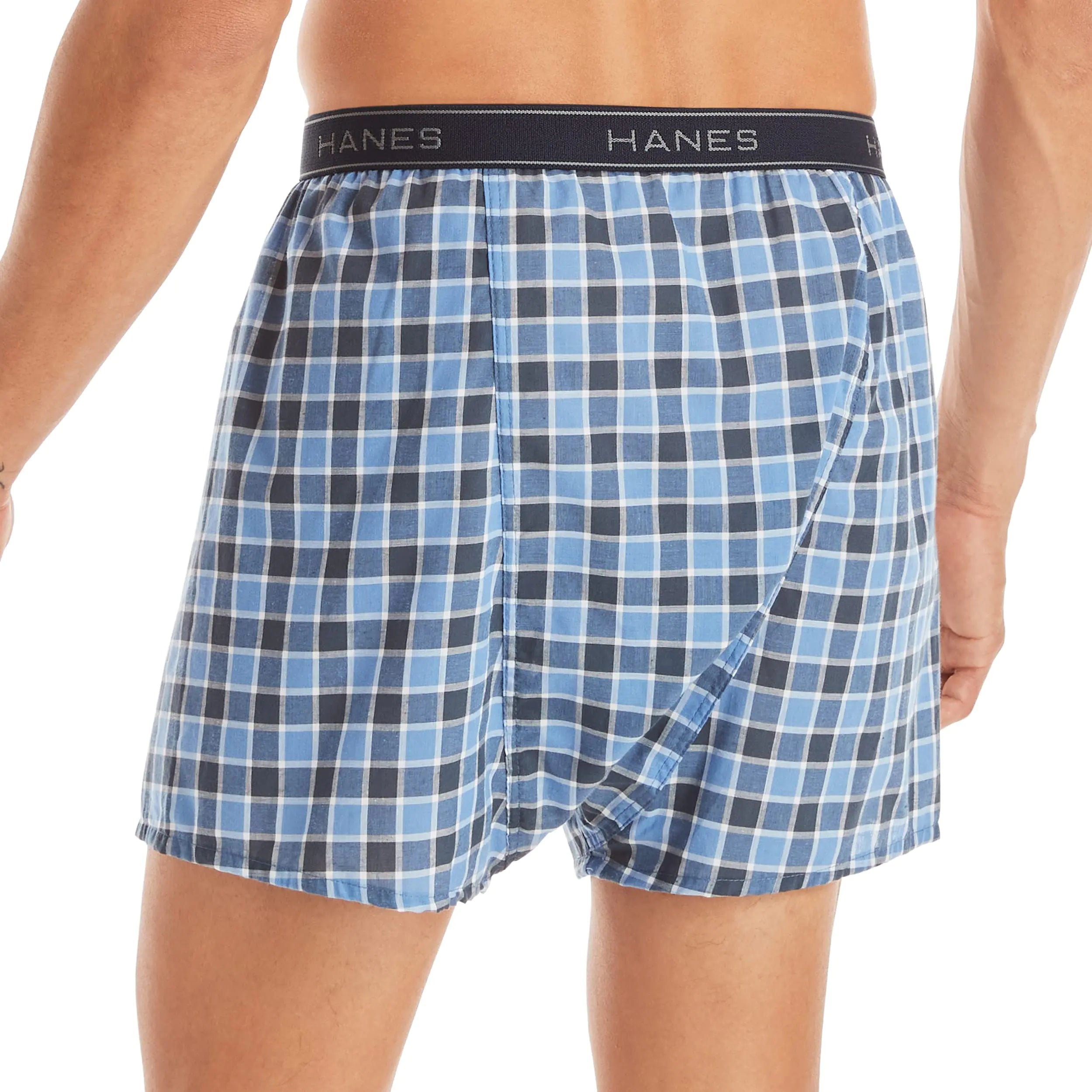 Hanes Men's Tagless Boxer Underwear, Exposed Waistband, Multi-packs - Vivareflex Online